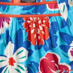 1970s Floral Dress -The J Peterman Shop 1970s floral dress blue floral 703478