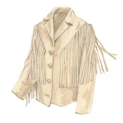 Absaroka Fringe Leather Jacket -The J Peterman Shop absaroka fringe leather jacket ivory 541369