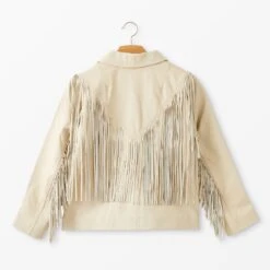 Absaroka Fringe Leather Jacket -The J Peterman Shop absaroka fringe leather jacket ivory 631022