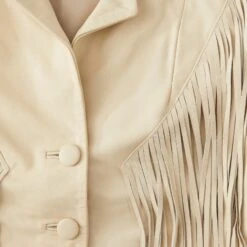 Absaroka Fringe Leather Jacket -The J Peterman Shop absaroka fringe leather jacket ivory 636183