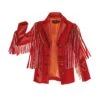 Absaroka Fringe Leather Jacket -The J Peterman Shop absaroka fringe leather jacket red dahlia 513525