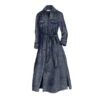 Adventurous Shirt-Dress -The J Peterman Shop adventurous shirt dress dark indigo 865592