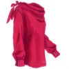 Anne's Tie Back Blouse -The J Peterman Shop annes tie back blouse tomato red 774847