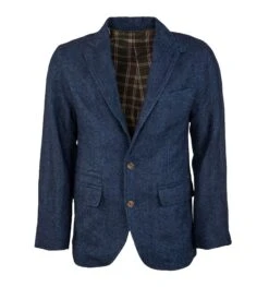 Back East Herringbone Blazer -The J Peterman Shop back east herringbone blazer indigo 733722