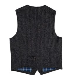 Back East Herringbone Vest -The J Peterman Shop back east herringbone vest charcoal 836260