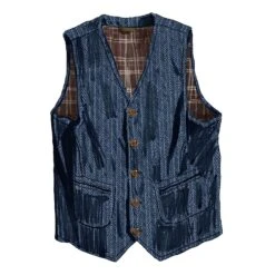 Back East Herringbone Vest -The J Peterman Shop back east herringbone vest indigo 780172