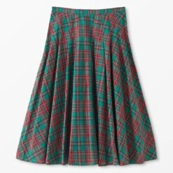 Beautiful Geometry Skirt 8 Beautiful Geometry Skirt -The J Peterman Shop beautiful geometry skirt green tartan 360806