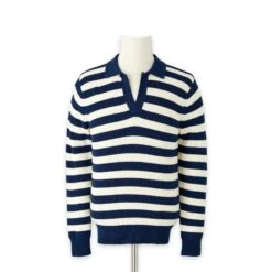 Breton Stripe Sailing Sweater 9 Breton Stripe Sailing Sweater -The J Peterman Shop breton stripe sailing sweater navy cream 506059