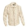 Cable Knit Silk Blend Cardigan -The J Peterman Shop cable knit silk blend cardigan buttermilk 921985