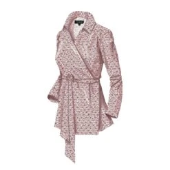 Chloe's Marvelous Printed Wrap Blouse