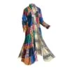 Clara's Patchwork Print Robe -The J Peterman Shop claras patchwork print robe multi 716961
