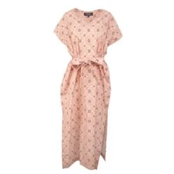 Classic Print Caftan -The J Peterman Shop classic print caftan pink tile 426902
