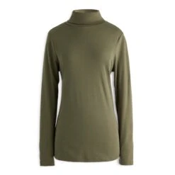 Cotton Jersey Turtleneck -The J Peterman Shop cotton jersey turtleneck forest green 263017