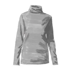 Cotton Jersey Turtleneck -The J Peterman Shop cotton jersey turtleneck heather grey 799569