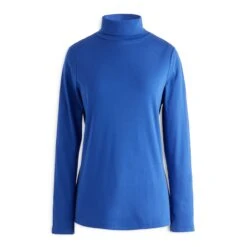 Cotton Jersey Turtleneck -The J Peterman Shop cotton jersey turtleneck royal blue 264432