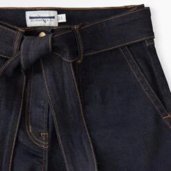 Cropped Wide Leg Jean -The J Peterman Shop cropped wide leg jean dark indigo 319229