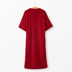 Crushed Velvet Caftan -The J Peterman Shop crushed velvet caftan scarlet 397458