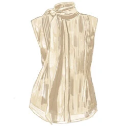 Dazzling Metallic Blouse