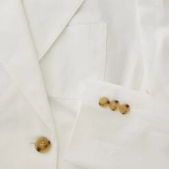 Double-Breasted Linen Blazer -The J Peterman Shop double breasted linen blazer off white 442581