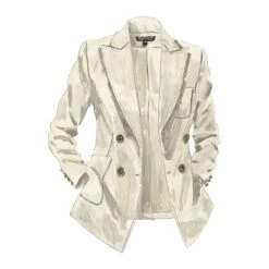 Double-Breasted Linen Blazer -The J Peterman Shop double breasted linen blazer off white 876500
