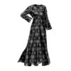 Embroidered Eyelet Caftan 2 Embroidered Eyelet Caftan -The J Peterman Shop embroidered eyelet caftan black white 708672