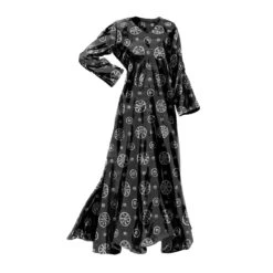 Embroidered Eyelet Caftan