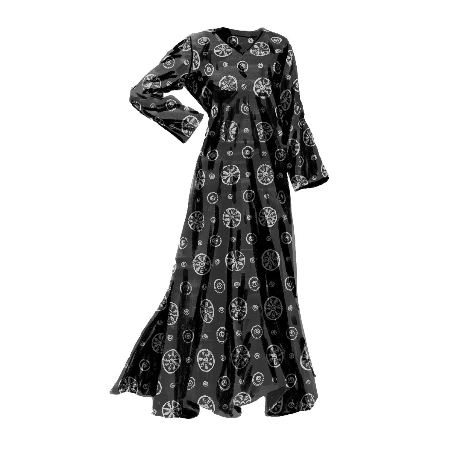 Embroidered Eyelet Caftan 3 Embroidered Eyelet Caftan