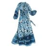English Garden Caftan -The J Peterman Shop english garden caftan blue white 324933