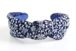 Eyelet Knotted Headband -The J Peterman Shop eyelet knotted headband spring blue 326731