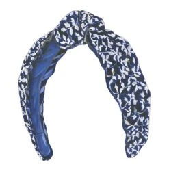 Eyelet Knotted Headband -The J Peterman Shop eyelet knotted headband spring blue 726305