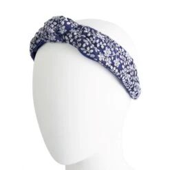 Eyelet Knotted Headband -The J Peterman Shop eyelet knotted headband spring blue 743958