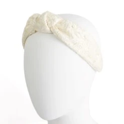 Eyelet Knotted Headband -The J Peterman Shop eyelet knotted headband spring blue 780646