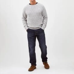 Fisherman's Bay Sweater -The J Peterman Shop fishermans bay sweater charcoal 220477