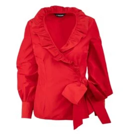 Flamenco Christmas Blouse -The J Peterman Shop flamenco christmas blouse christmas red 851111