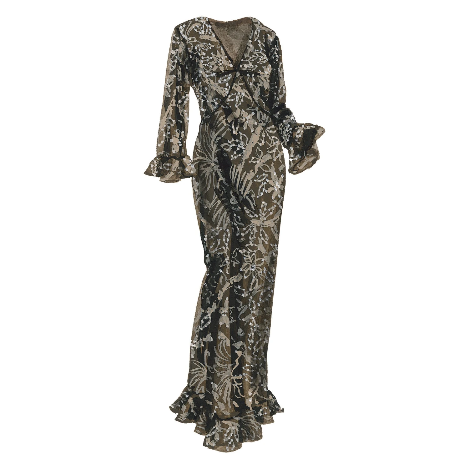 Flirtatious Ruffle Sleeve Dress 3 Flirtatious Ruffle Sleeve Dress