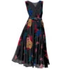 Floral Holiday Dress -The J Peterman Shop floral holiday dress black floral 944588