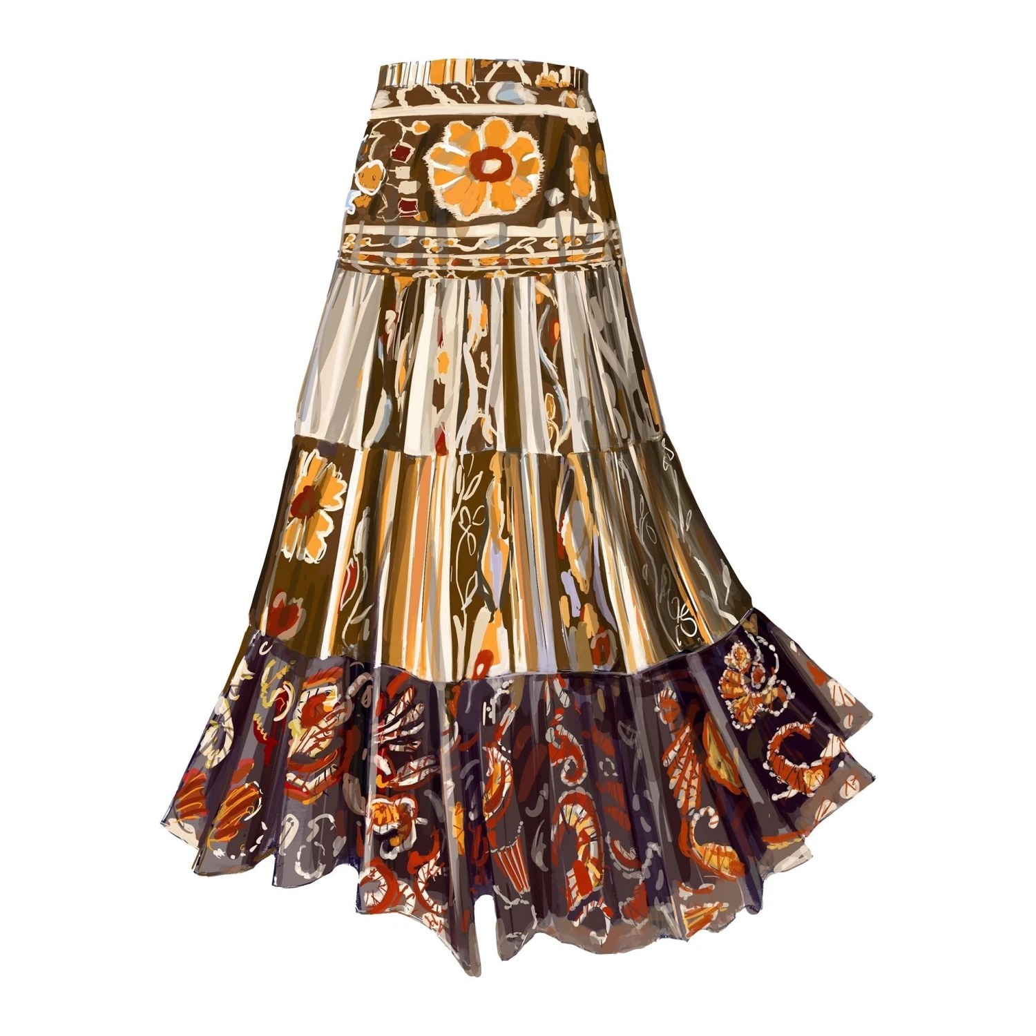 Florentina Ikat Maxi Skirt 3 Florentina Ikat Maxi Skirt