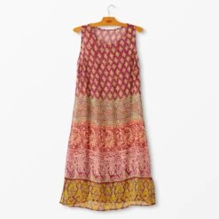 Follow The Band Dress And Cover-up Set -The J Peterman Shop follow the band dress and cover up set purple yellow 423451