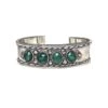 Four Stones Sterling Silver Cuff -The J Peterman Shop four stones sterling silver cuff silver turquoise 881740