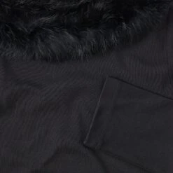 Fur Collar Knit Top -The J Peterman Shop fur collar knit top black 827883