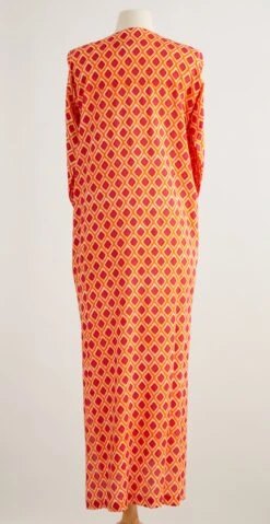 Garam Masala Caftan -The J Peterman Shop garam masala caftan orange pink ikat 407149