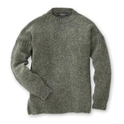 Guernsey Wool Sweater -The J Peterman Shop guernsey wool sweater pine forest 491984