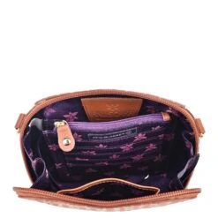 Hand Painted Croc Embossed Travel Organizer -The J Peterman Shop hand painted croc embossed travel organizer caramel 408560