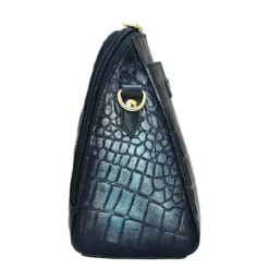 Hand Painted Croc Embossed Travel Organizer -The J Peterman Shop hand painted croc embossed travel organizer sapphire 508359