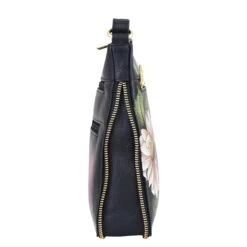 Hand Painted Expandable Crossbody -The J Peterman Shop hand painted expandable crossbody hummingbird heaven 127476