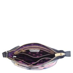 Hand Painted Expandable Crossbody -The J Peterman Shop hand painted expandable crossbody hummingbird heaven 970329
