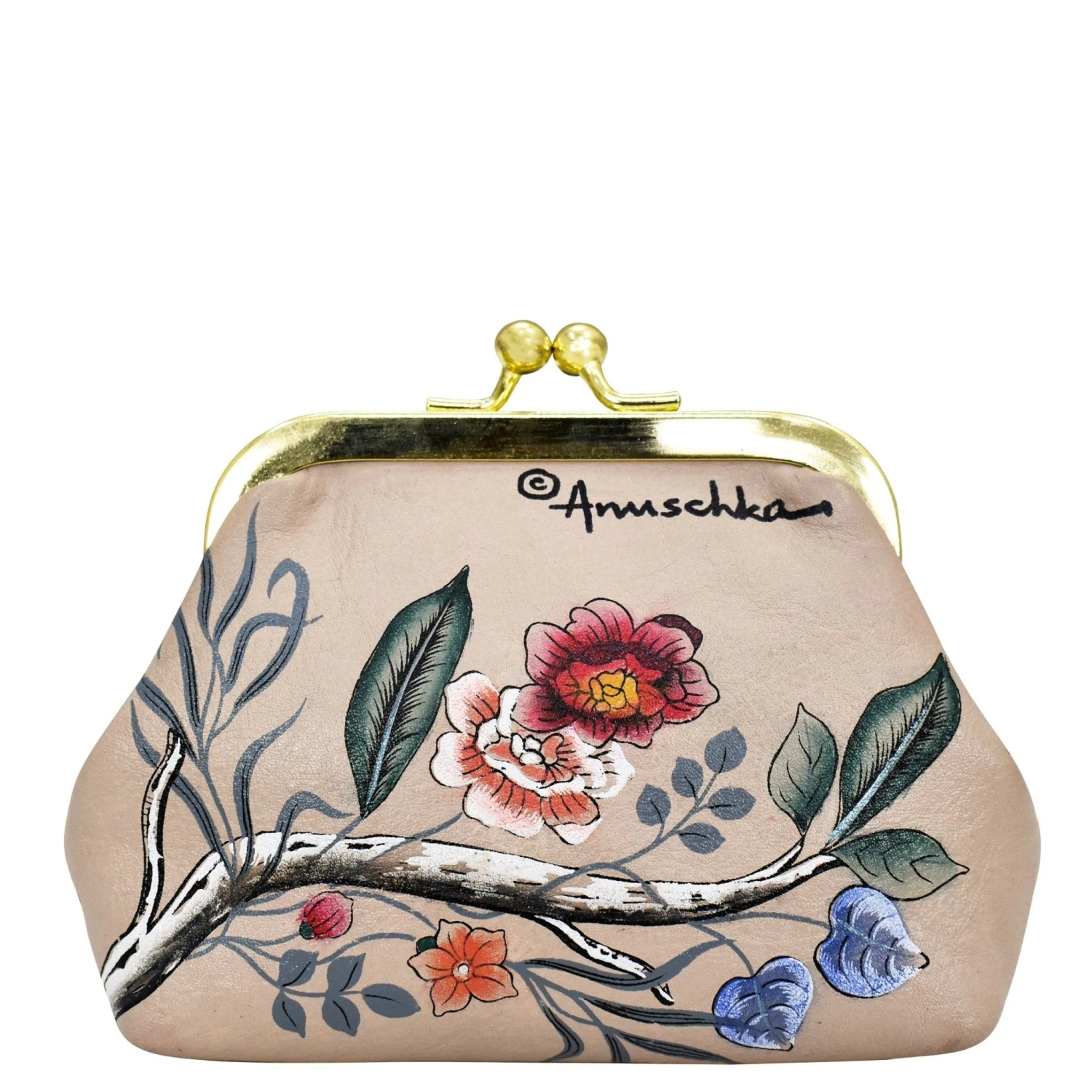 Hand-Painted Leather Coin Purse 4 Hand-Painted Leather Coin Purse - Image 2