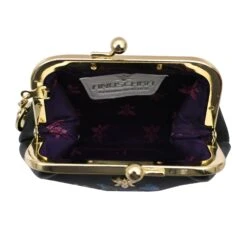 Hand-Painted Leather Coin Purse 19 Hand-Painted Leather Coin Purse -The J Peterman Shop hand painted leather coin purse vintage floral 616196