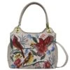 Hand Painted Leather Satchel -The J Peterman Shop hand painted leather satchel cardinal 192470