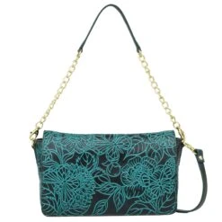 Hand Painted Magnetic Snap Flap Chain Bag -The J Peterman Shop hand painted magnetic snap flap chain bag butterfly 748402